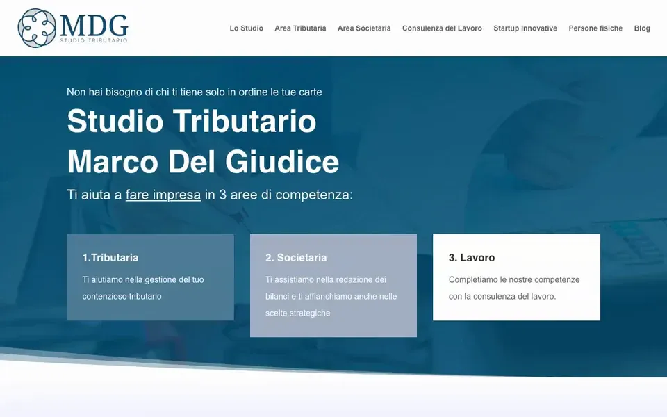 Anteprima del sito Studio tributario Marco del Giudice